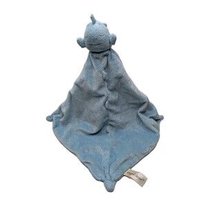 Angel Dear BLUE Whale Baby Lovey Security Blanket Plush Toy RARE HTF